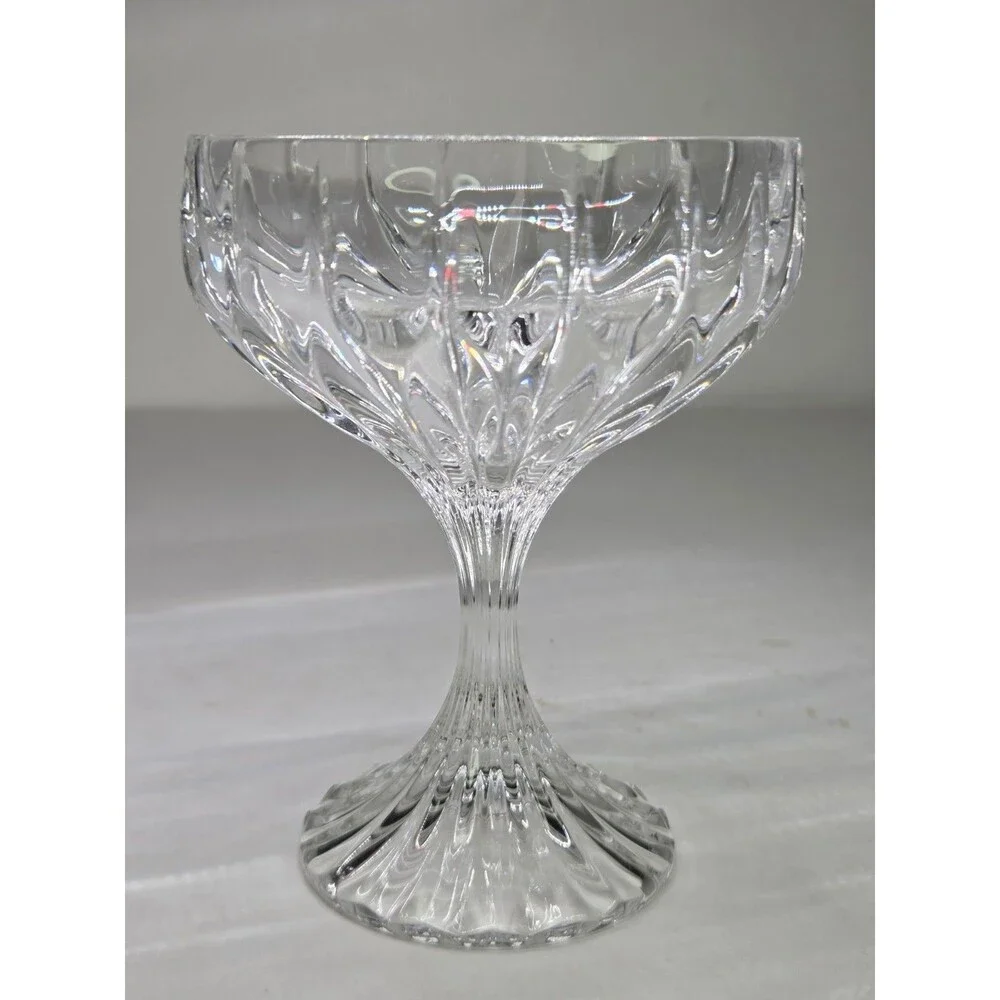 Set Of 4 Mikasa Park Lane Crystal Champagne Tall Sherbet Glasses 5 1/8